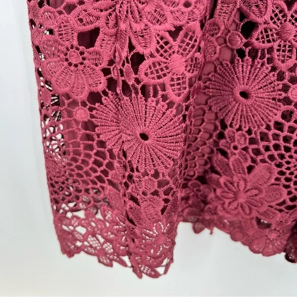 NWT WAYF Randy Floral Lace Embroidered Sleeveless Racerback Mini Dress S - Picture 8 of 10